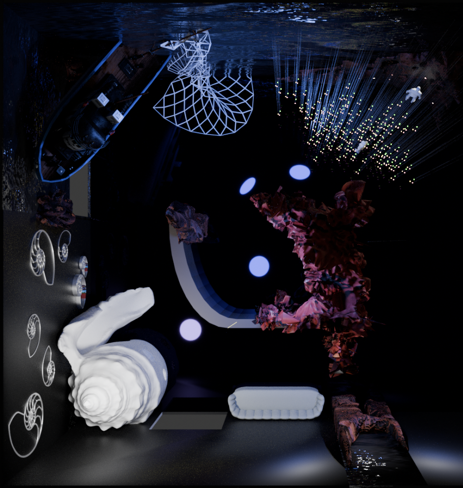 Dissolved — top view rendering