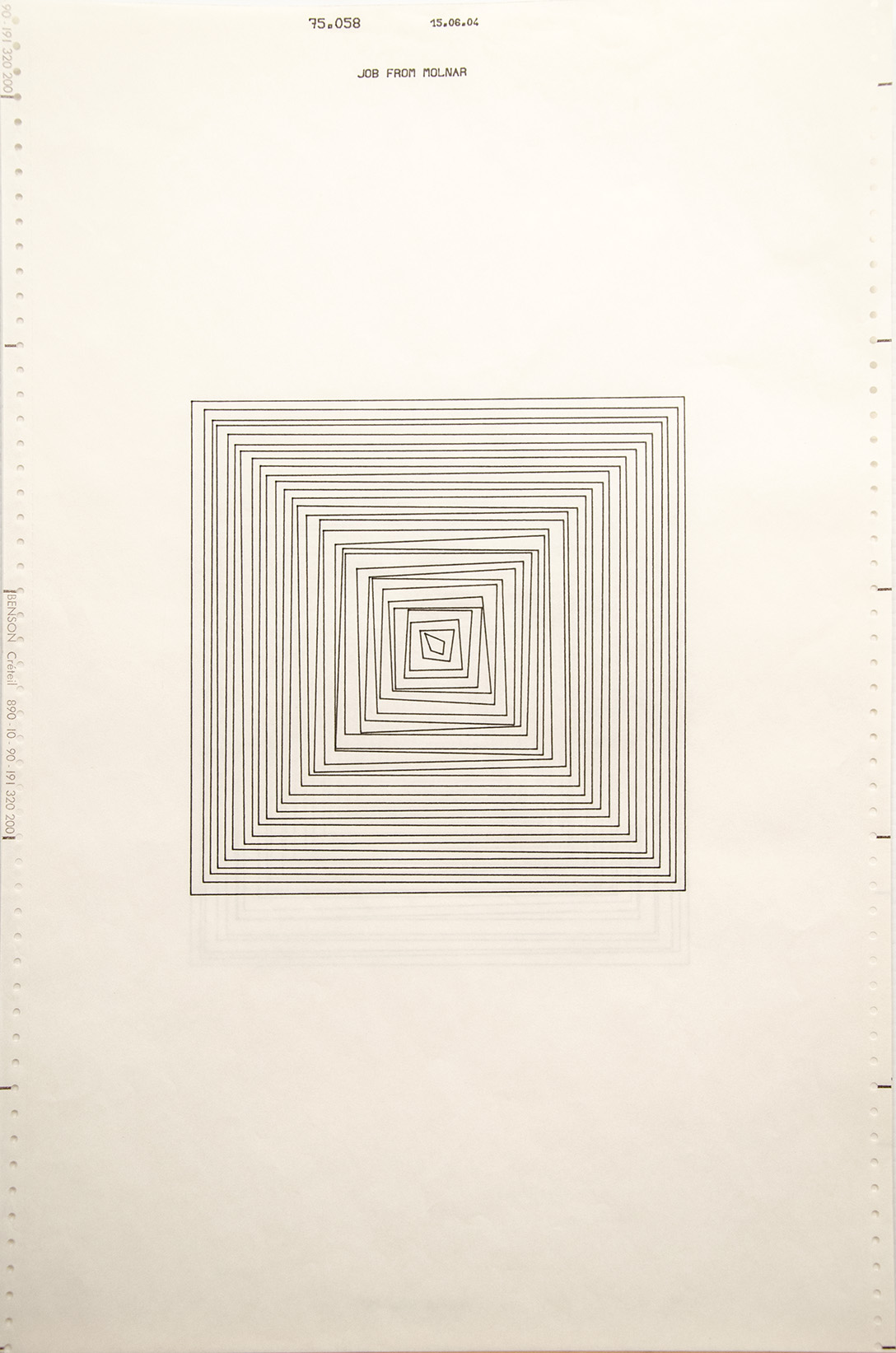 Vera Molnár — Job from Molnar, 1975